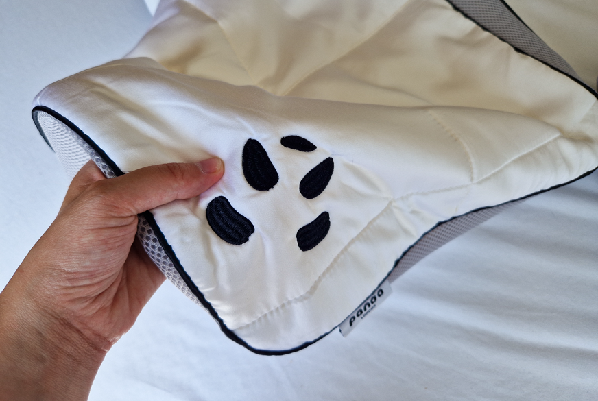 Panda Hybrid pillow cover with logo